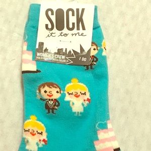 Wedding Socks Bridal Shower I Do Crew Socks NWT